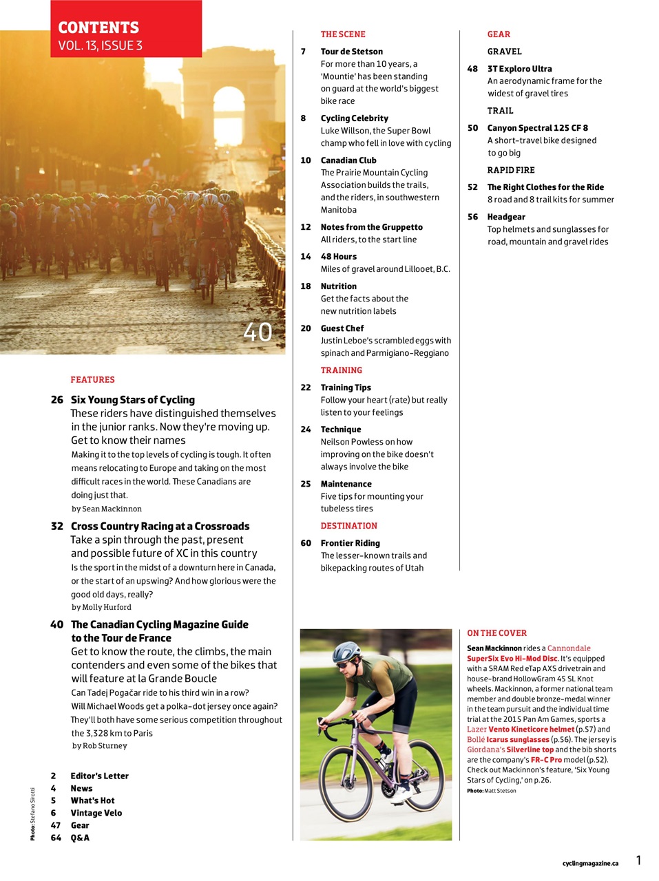 Canadian Cycling Magazine Preview Pages
