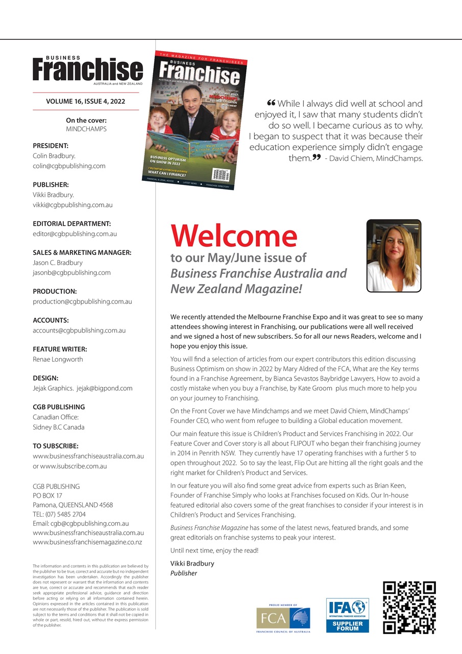 Business Franchise Australia&NZ Preview Pages