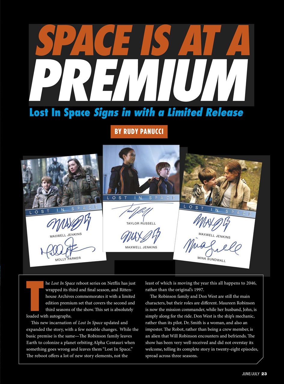 Non-Sport Update Magazine Preview Pages