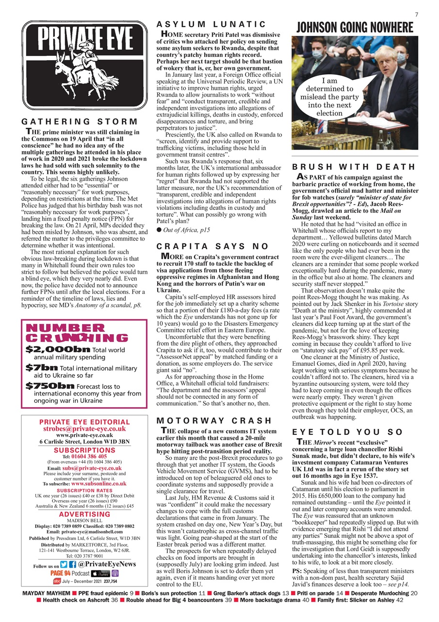 Private Eye Preview Pages