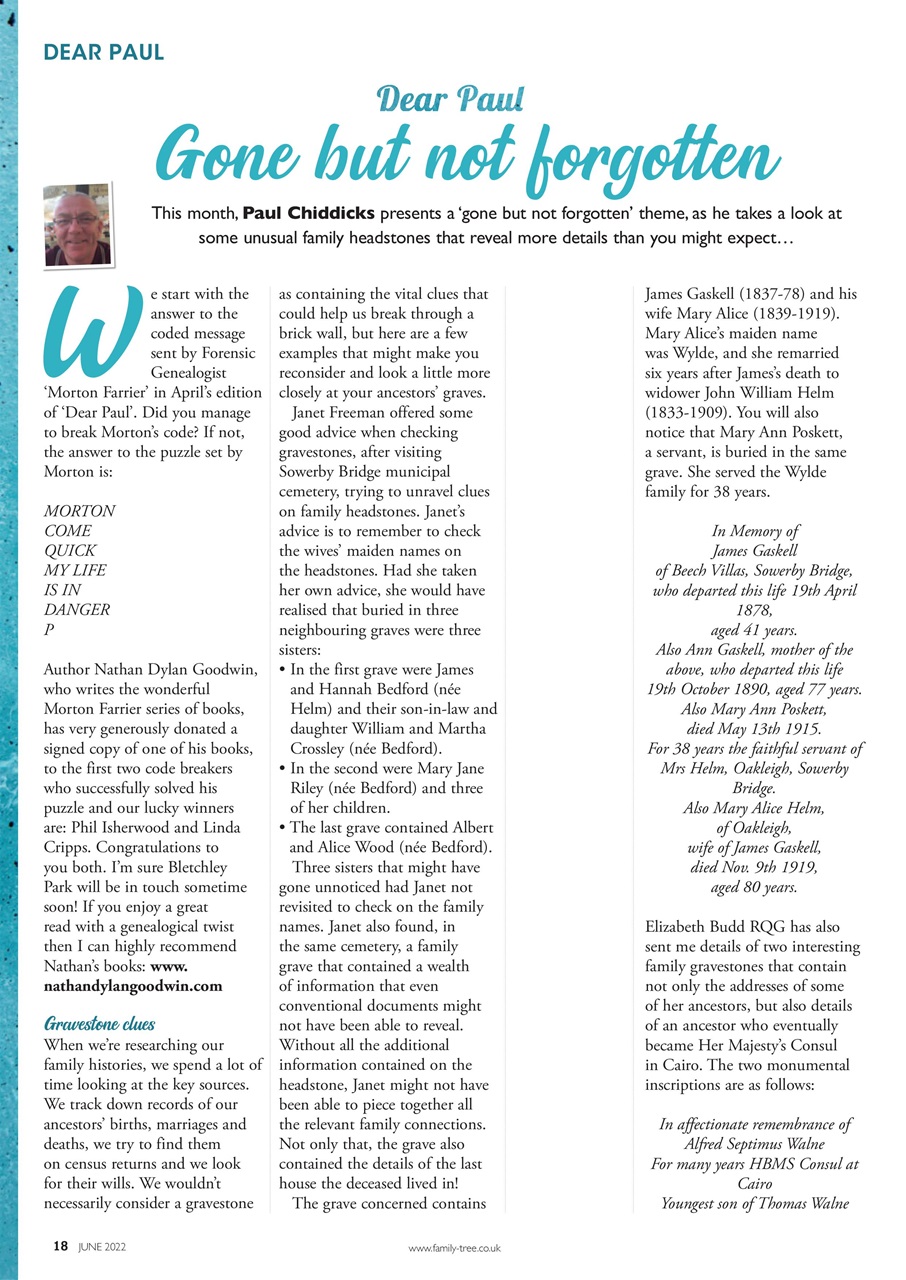 Family Tree Preview Pages