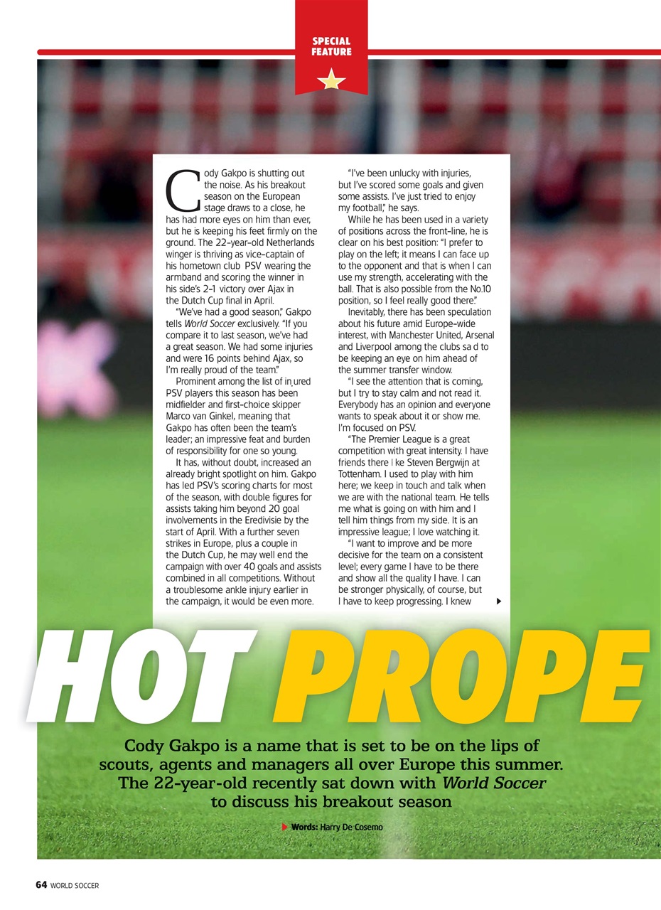 World Soccer Preview Pages