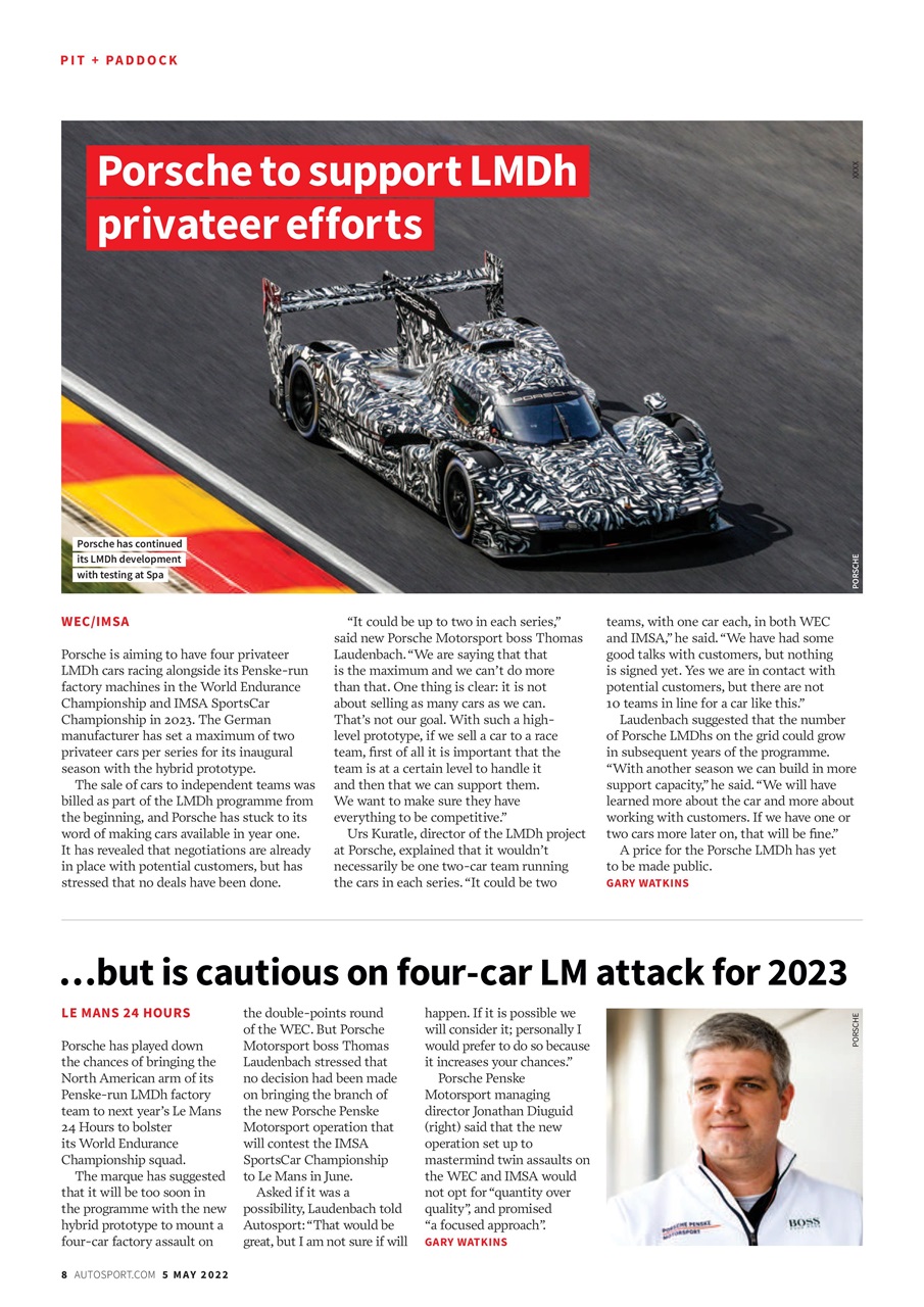 Autosport Preview Pages