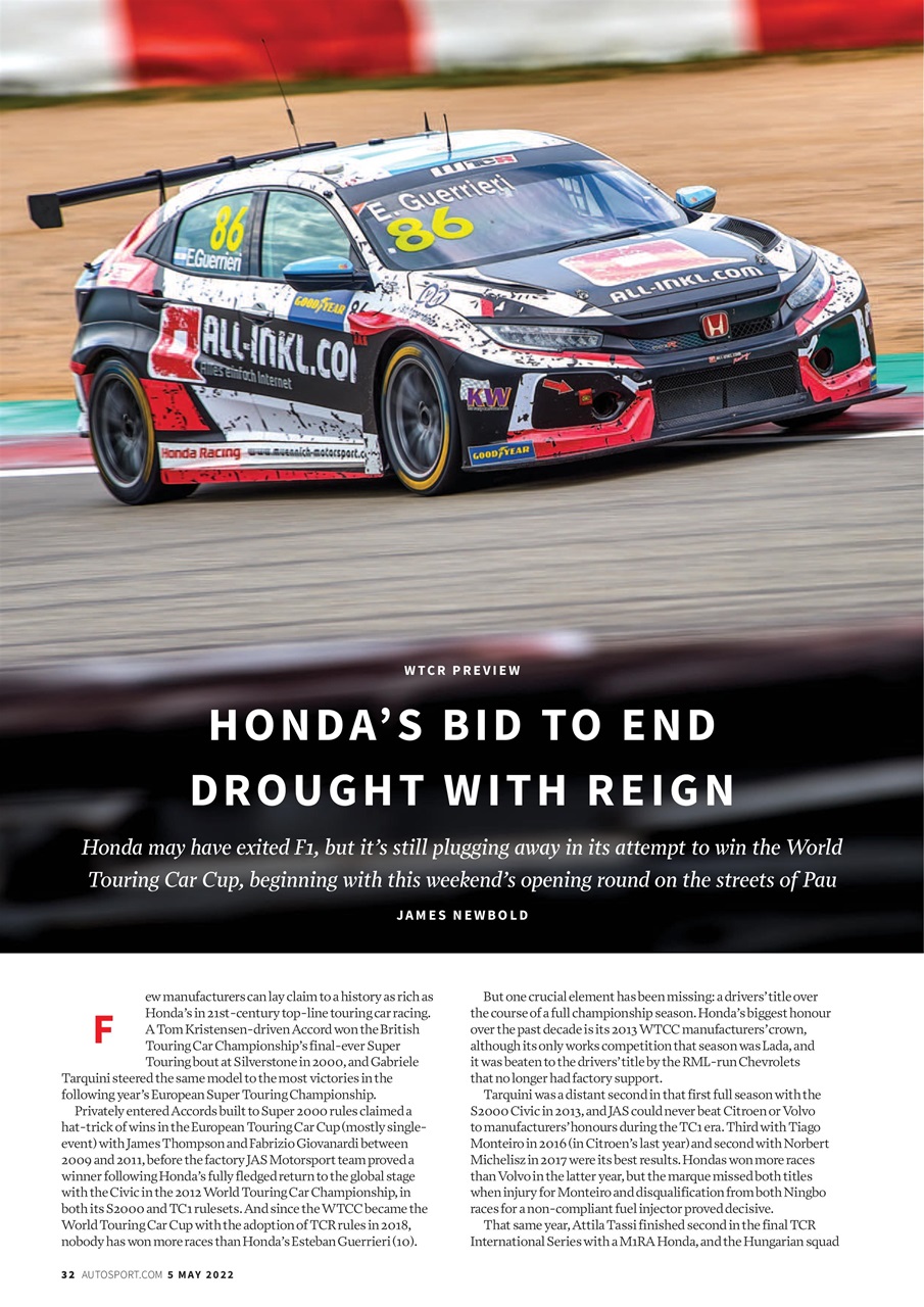Autosport Preview Pages