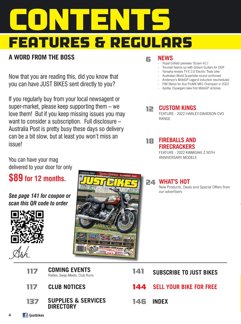 JUST BIKES Preview Pages