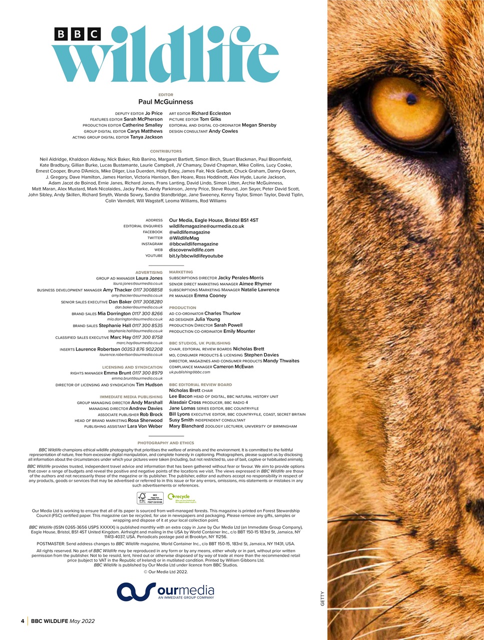BBC Wildlife Magazine Preview Pages