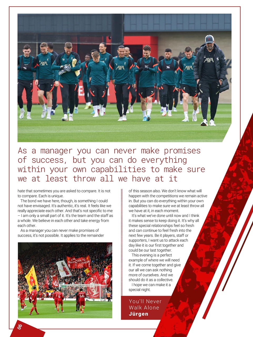 Liverpool FC Programmes Preview Pages