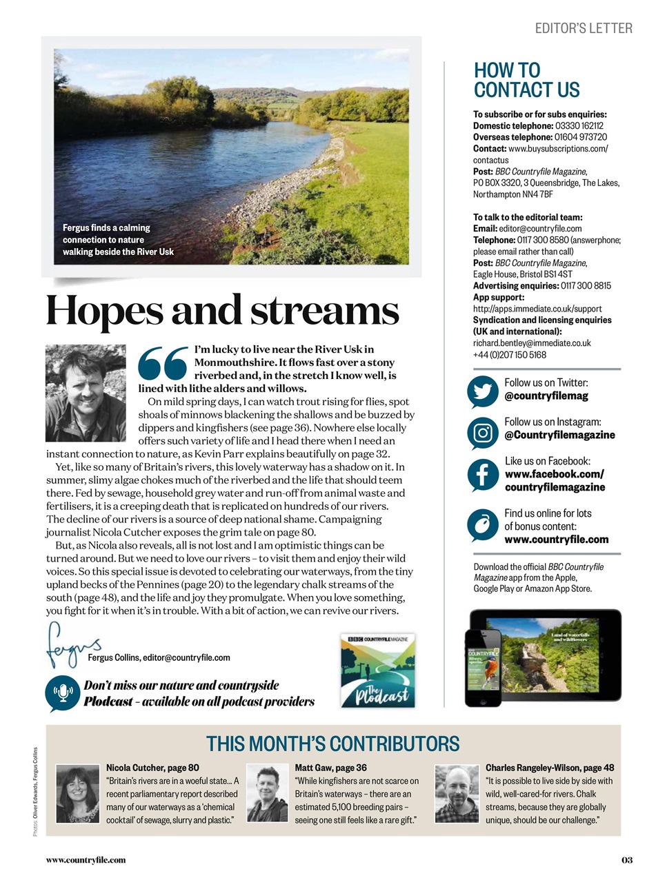 BBC Countryfile Magazine Preview Pages