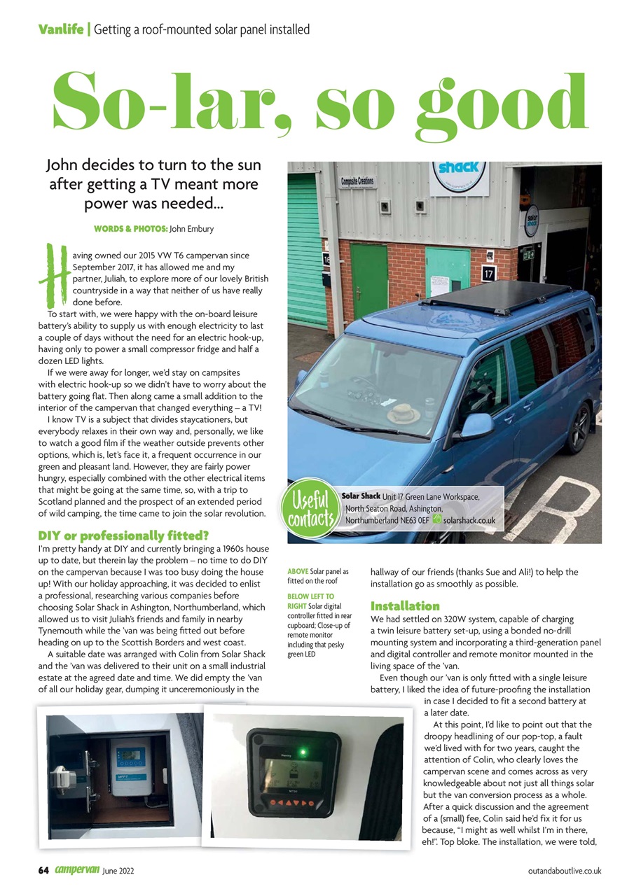 Campervan Preview Pages