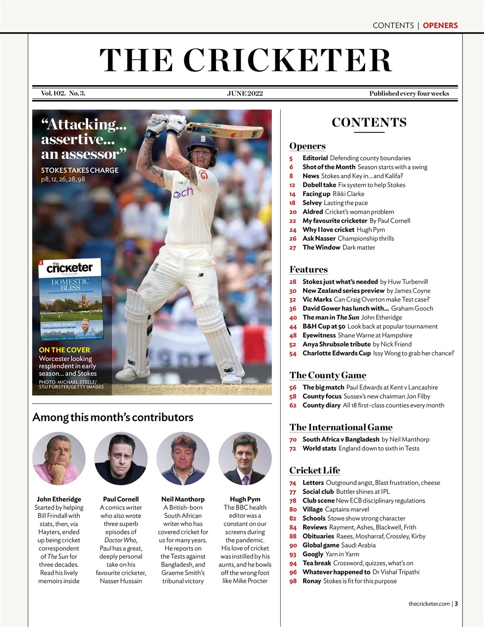 The Cricketer Magazine Preview Pages