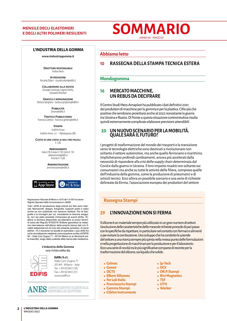 L’industria della Gomma Preview Pages