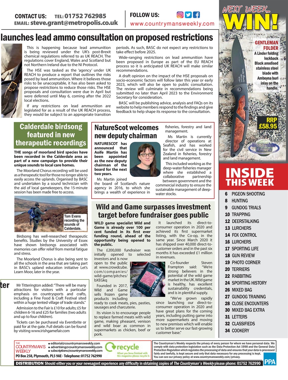 Countryman's Weekly Preview Pages