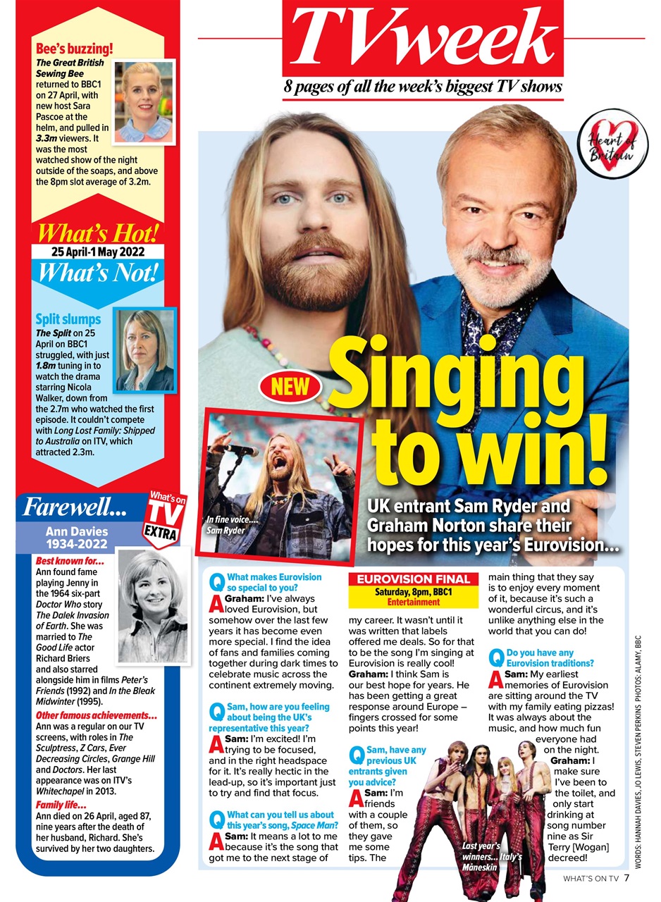 What's on TV Preview Pages