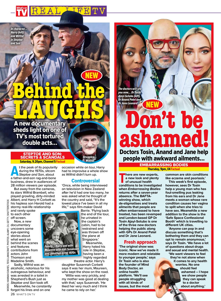 What's on TV Preview Pages