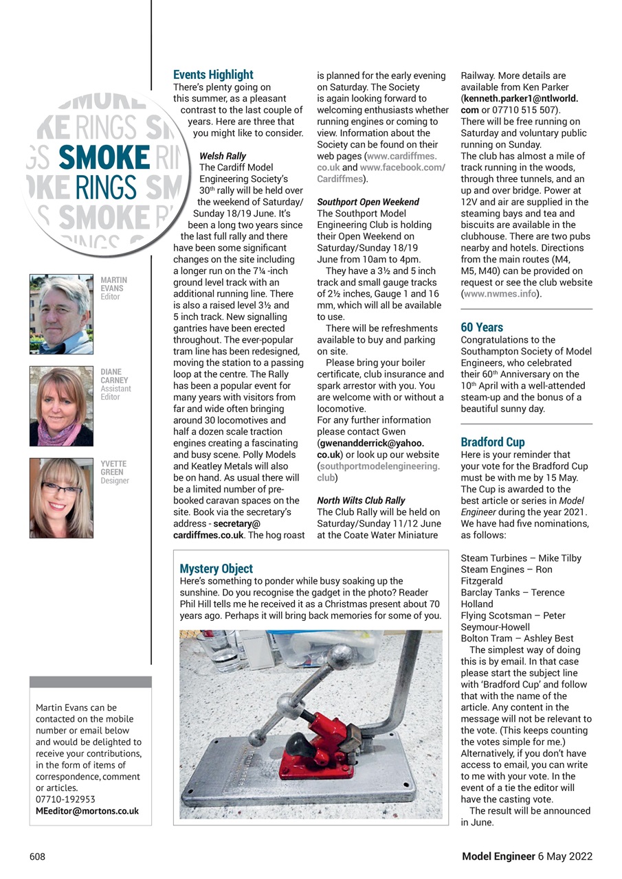 Model Engineer Preview Pages