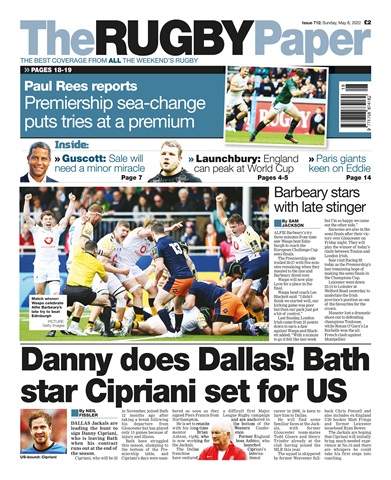 The Rugby Paper issue 8 May 2022