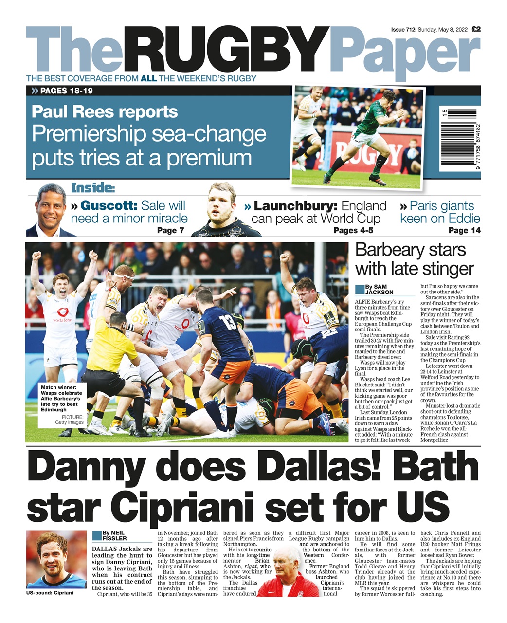 The Rugby Paper Preview Pages
