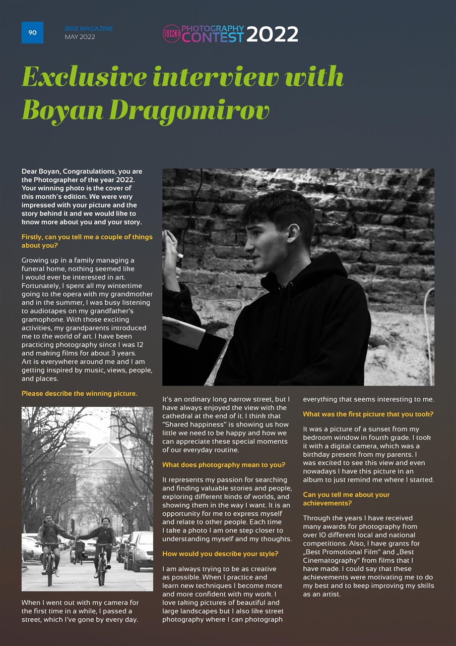 BIKE Magazine Preview Pages