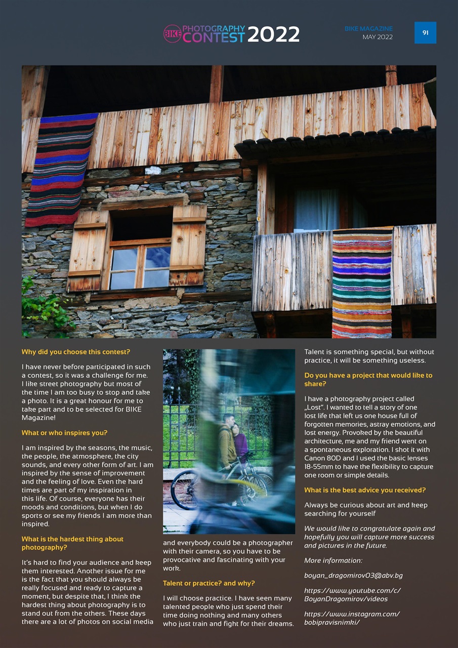 BIKE Magazine Preview Pages