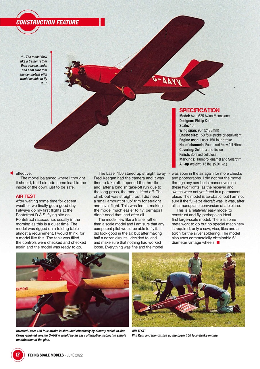Flying Scale Models Preview Pages