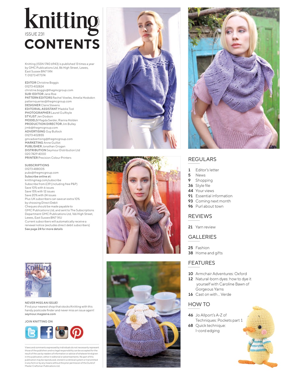 Knitting Preview Pages