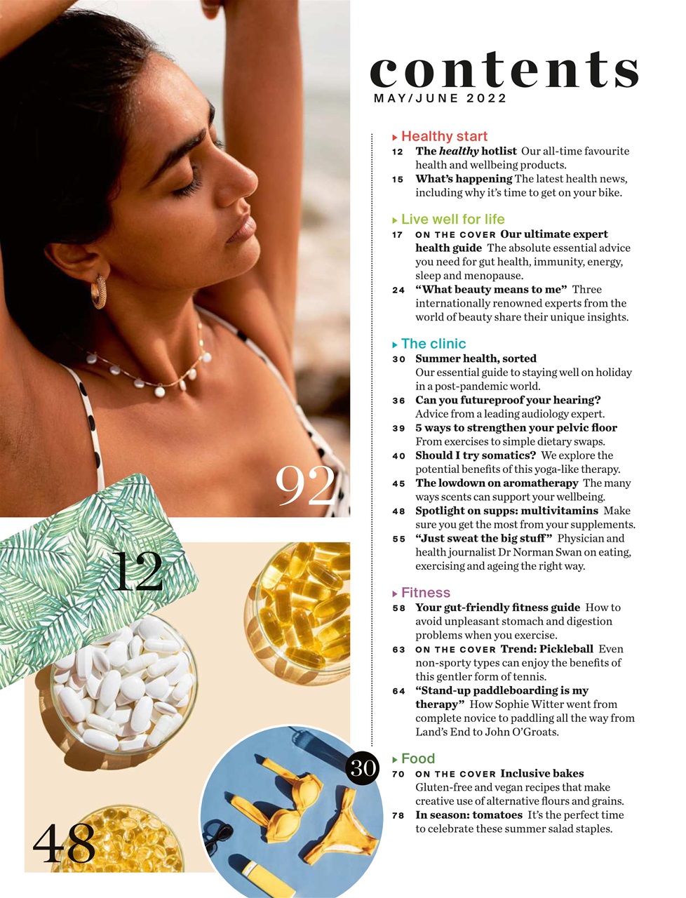 Healthy Magazine Preview Pages