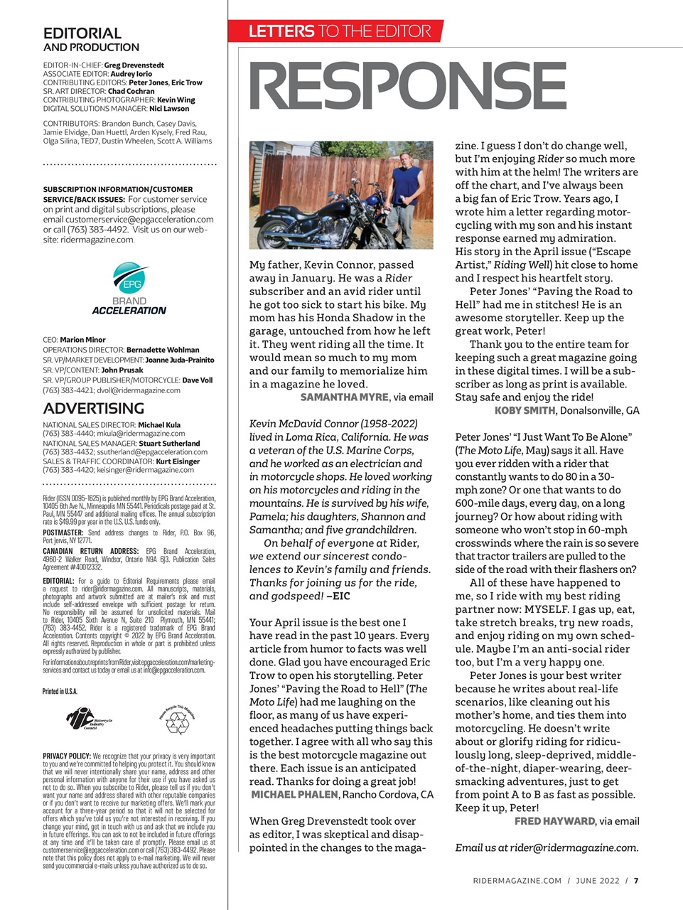 Rider Magazine Preview Pages