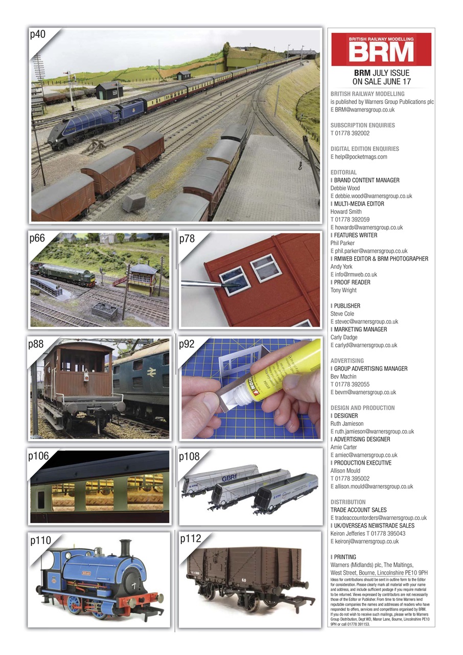British Railway Modelling (BRM) Preview Pages