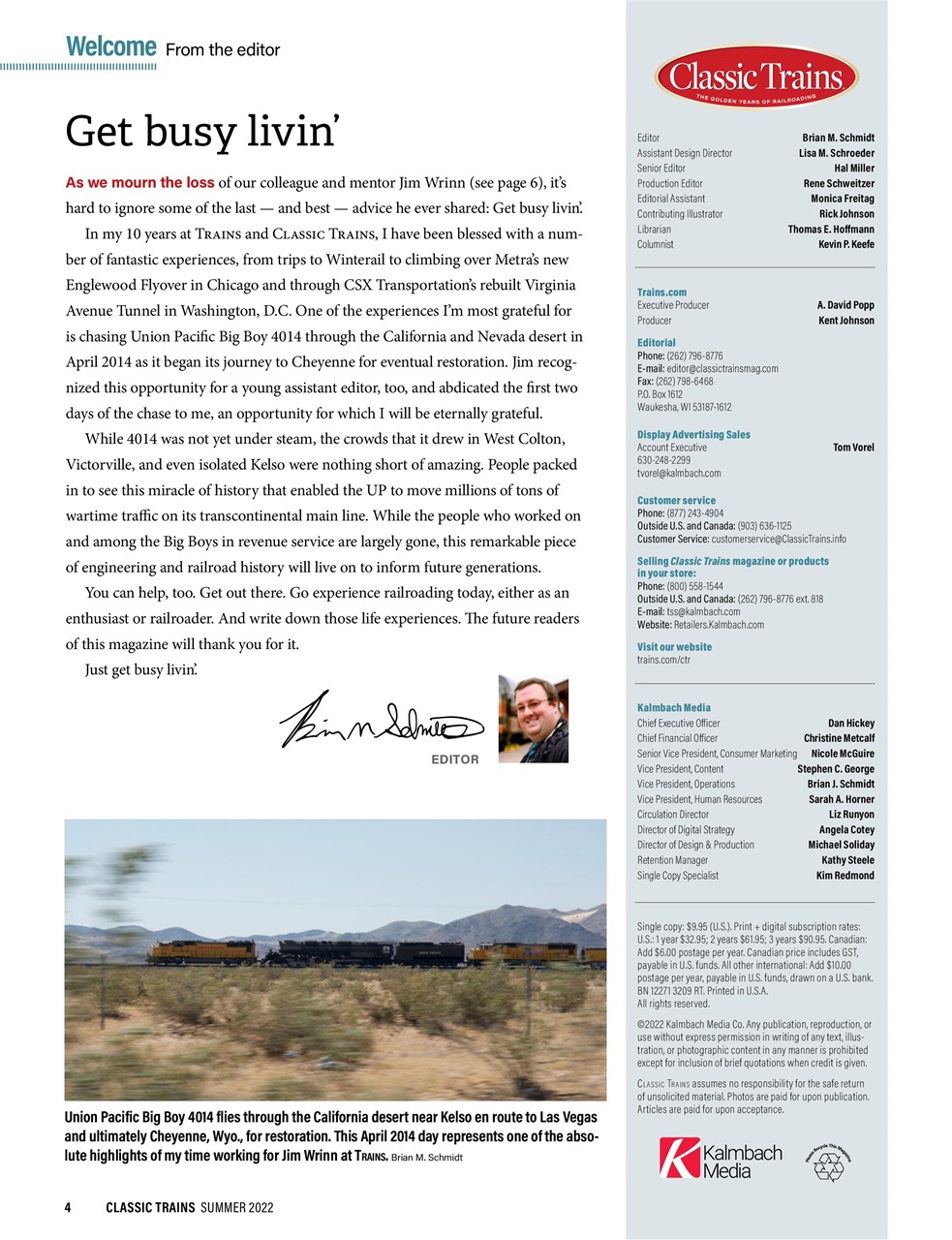 Classic Trains Preview Pages