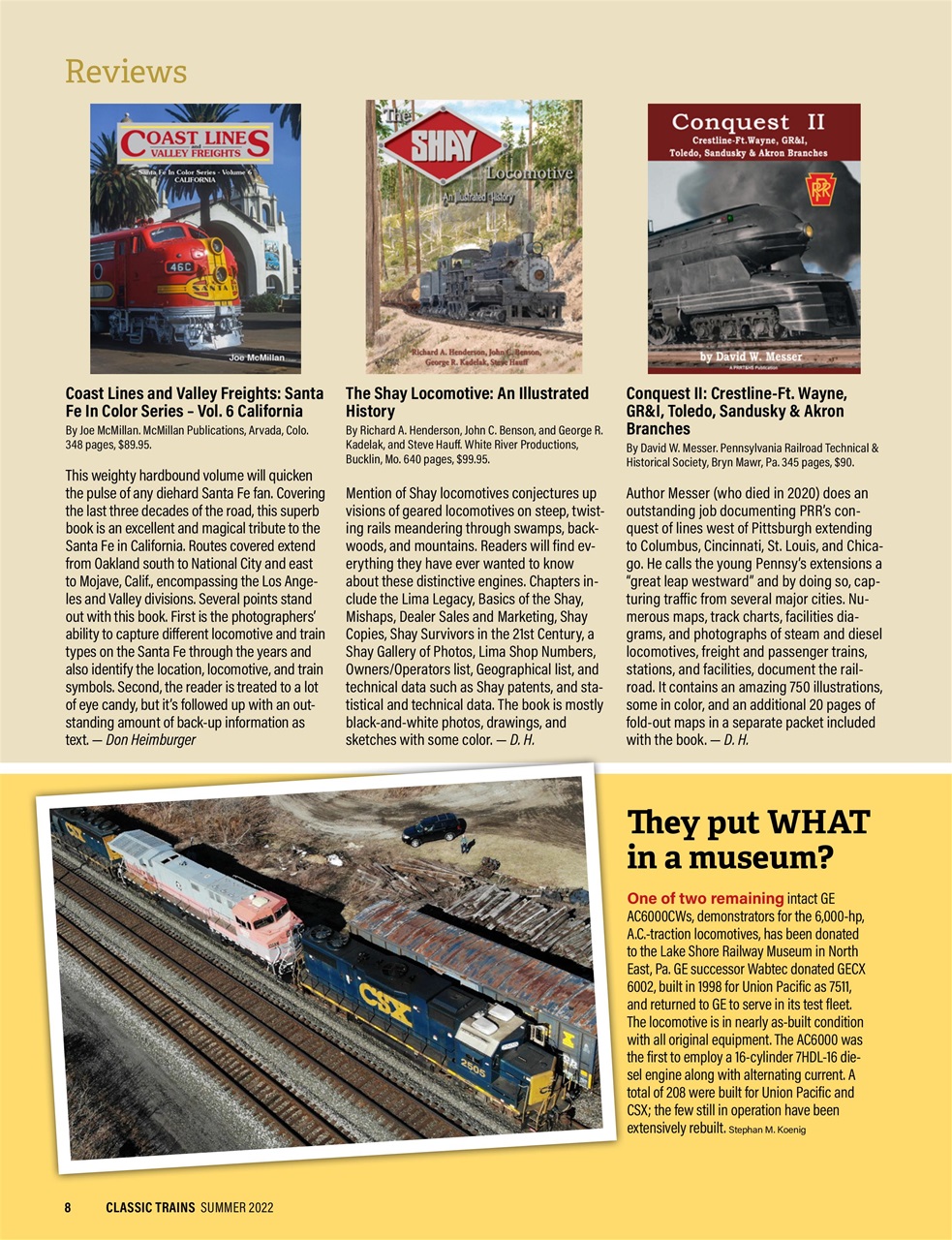 Classic Trains Preview Pages
