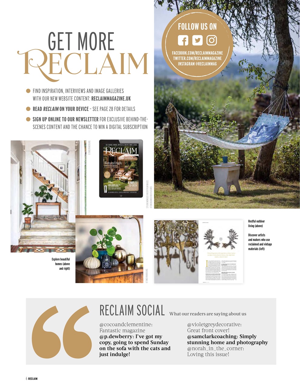 Reclaim Preview Pages