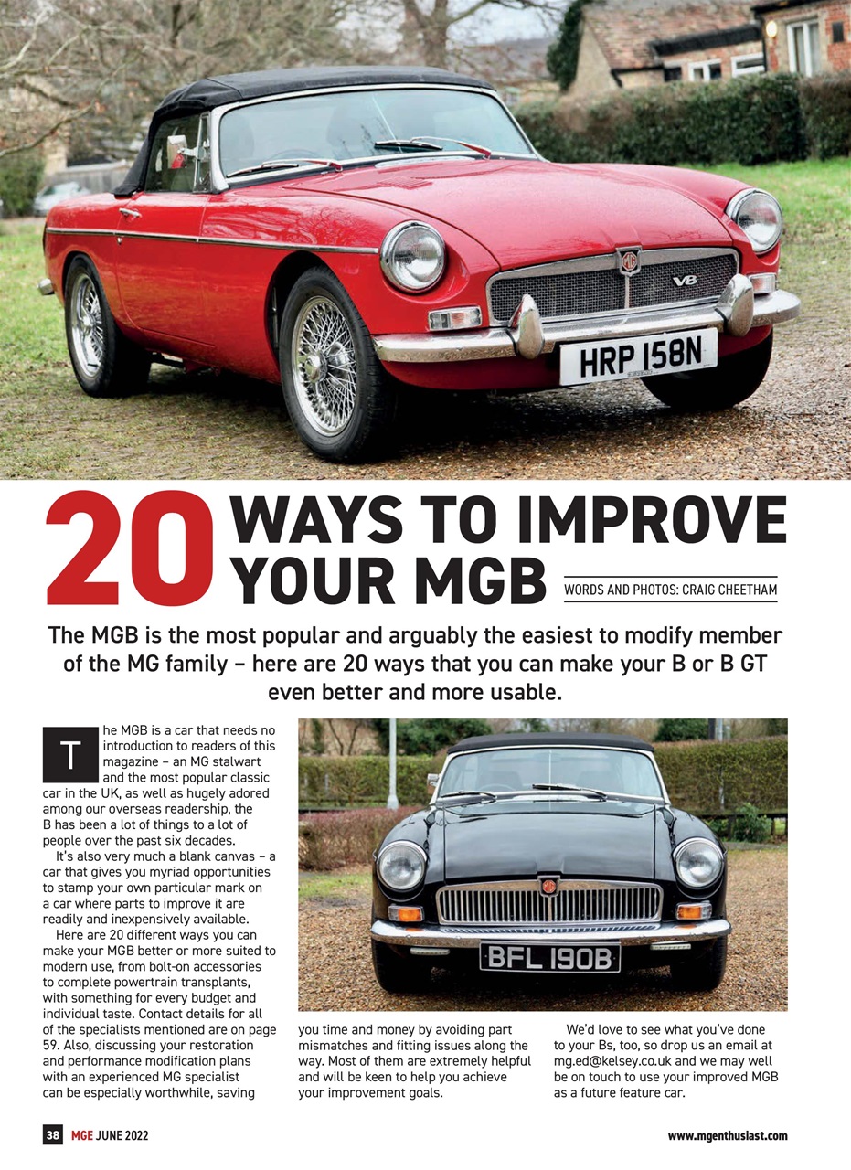 MG Enthusiast Preview Pages