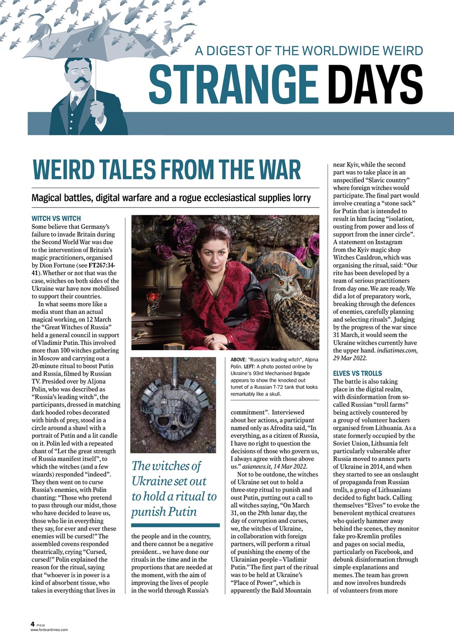 Fortean Times Preview Pages