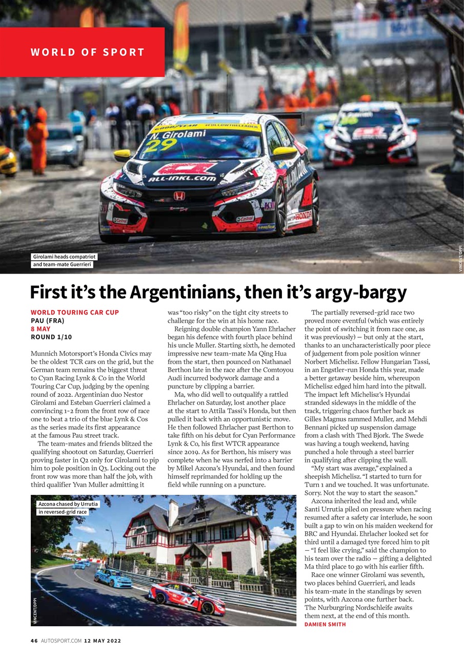 Autosport Preview Pages