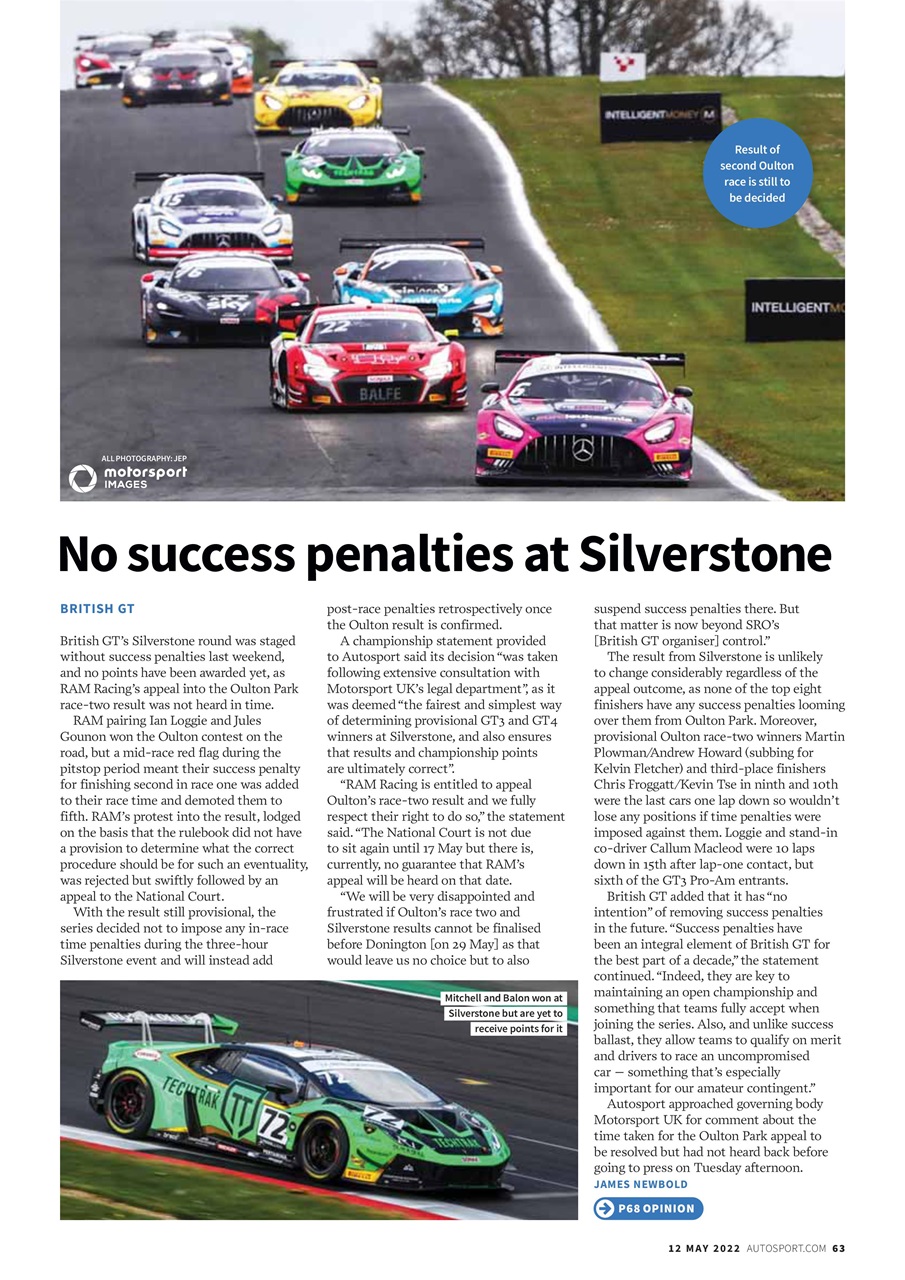 Autosport Preview Pages