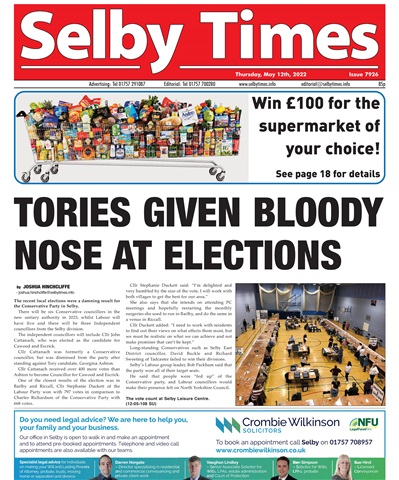 Selby Times issue Thursday, May 12th