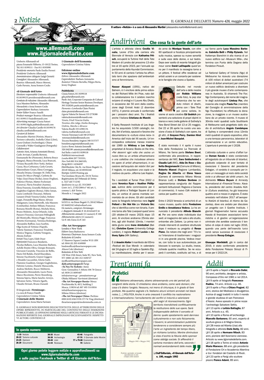 Il Giornale Dell’Arte Preview Pages