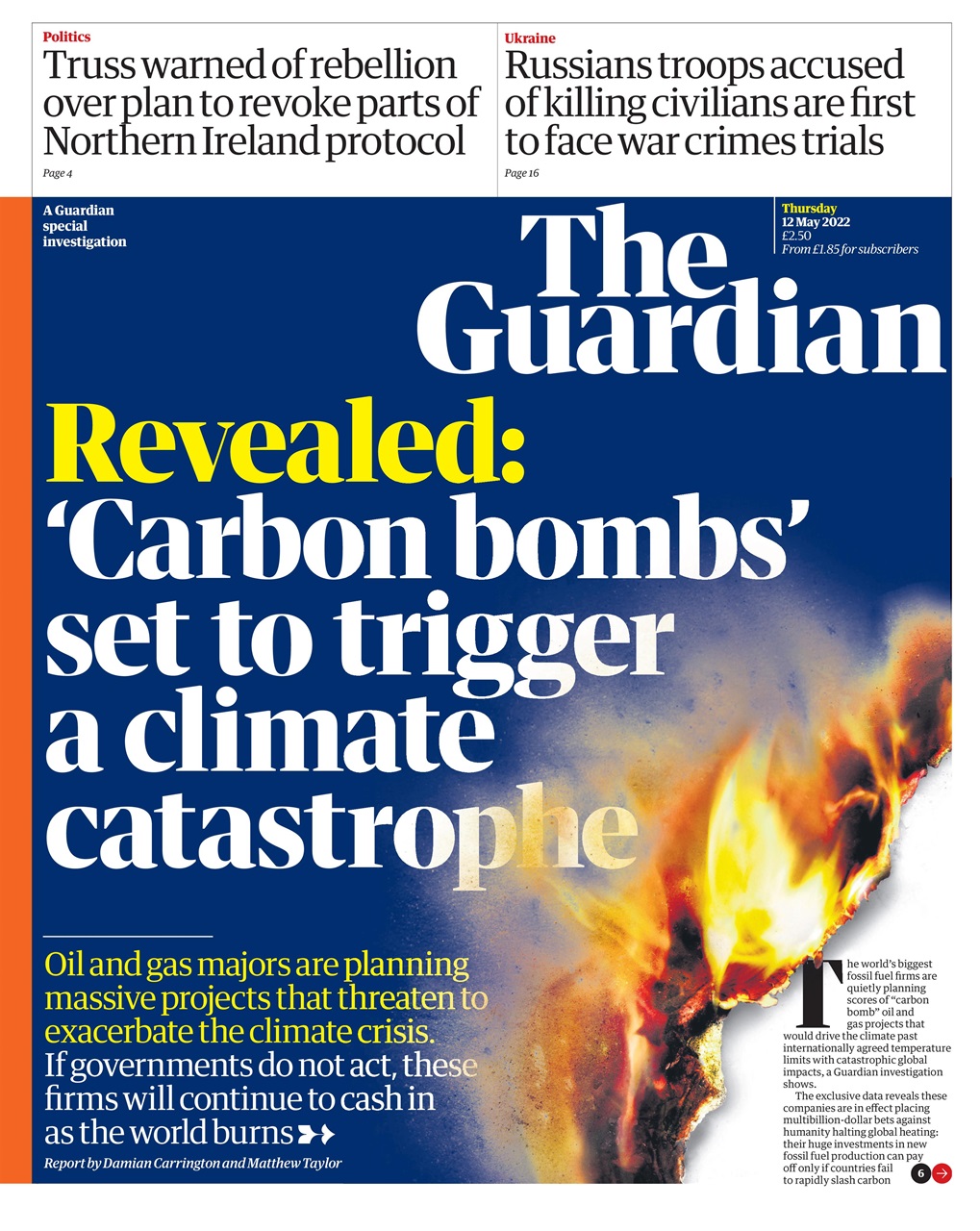 The Guardian Newspaper Preview Pages