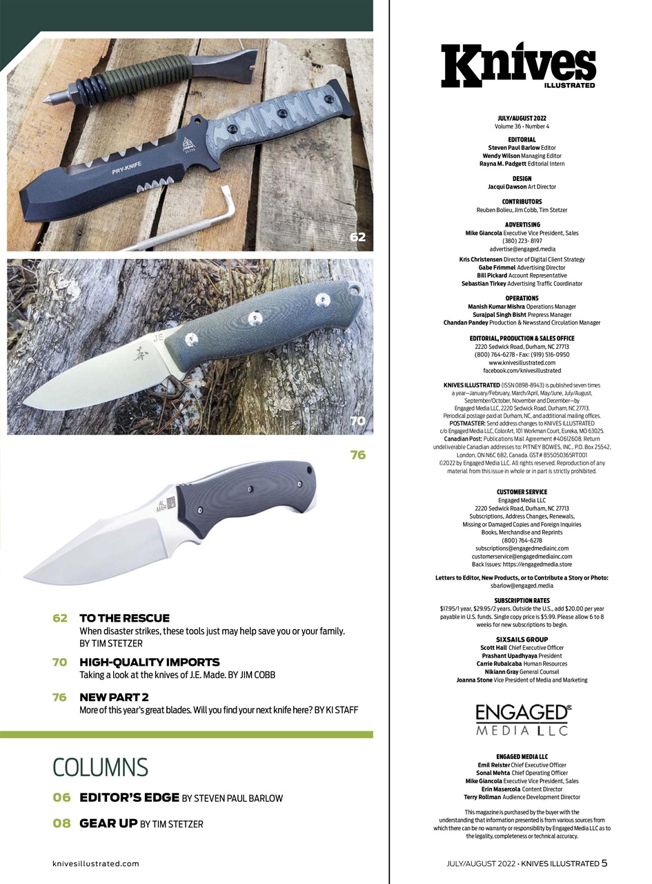 Knives Illustrated Preview Pages