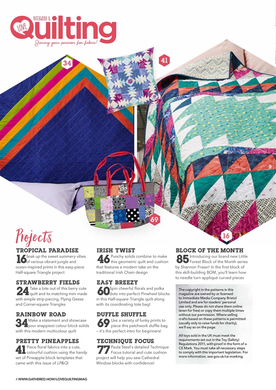 Love Patchwork & Quilting Preview Pages