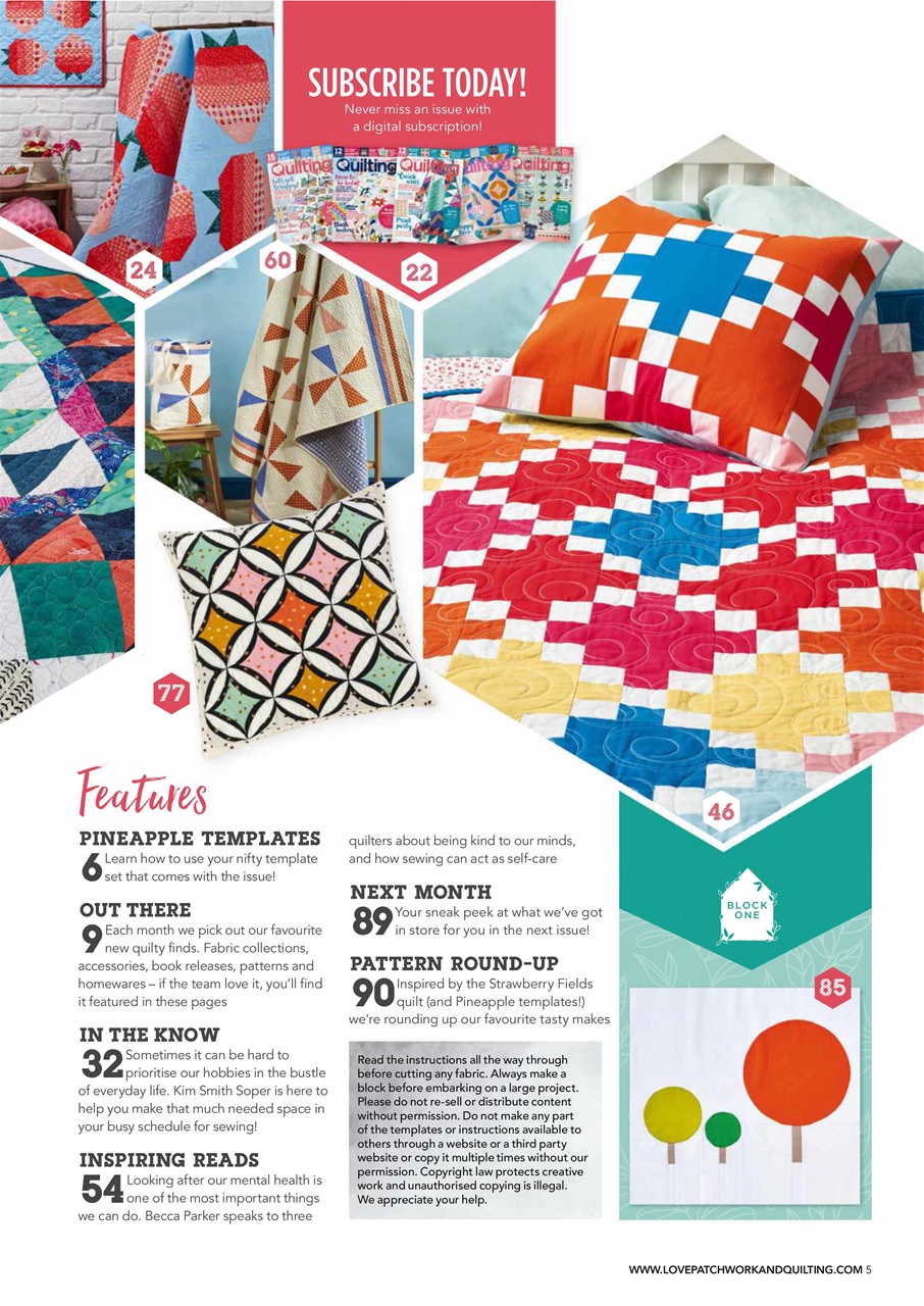 Love Patchwork & Quilting Preview Pages