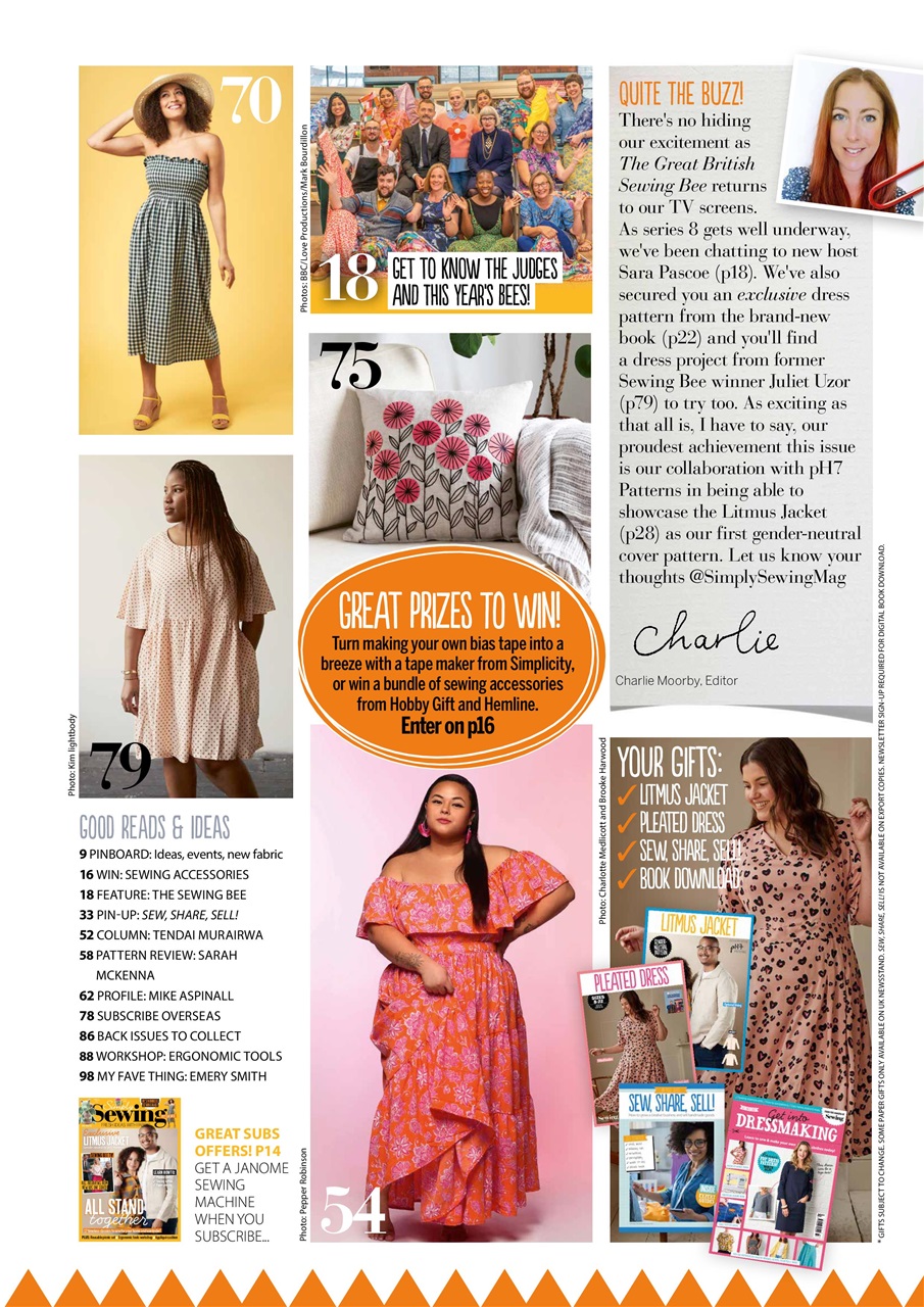 Simply Sewing Preview Pages