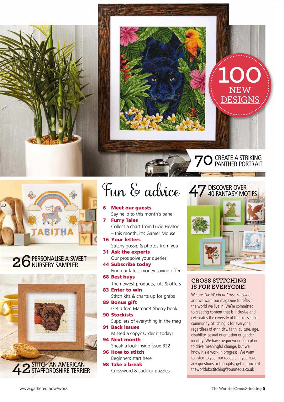 The World of Cross Stitching Preview Pages