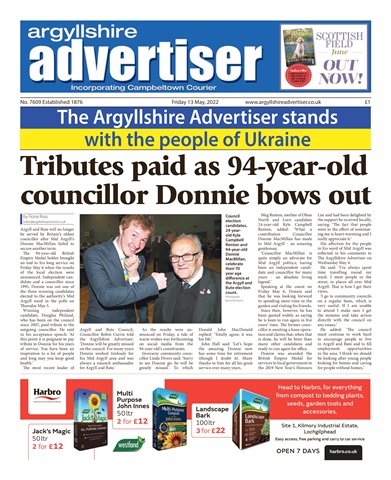 Argyllshire Advertiser issue 13/5/2022