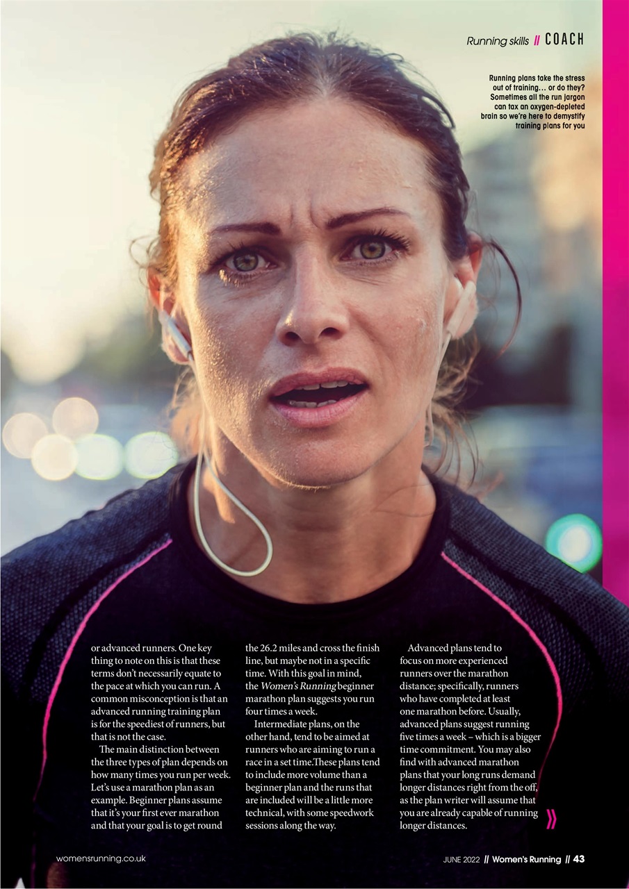 Women’s Running Preview Pages