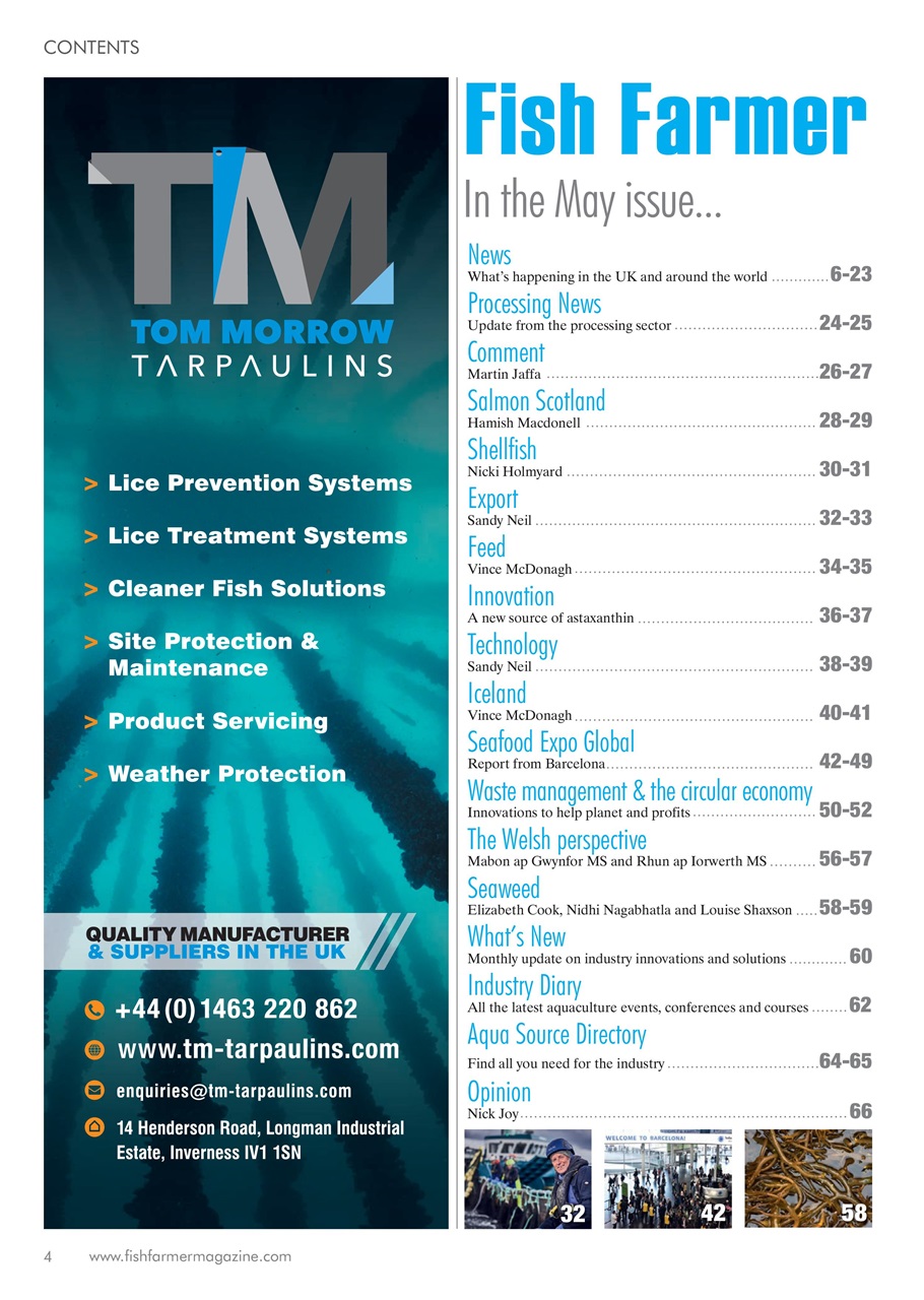 Fish Farmer Magazine Preview Pages