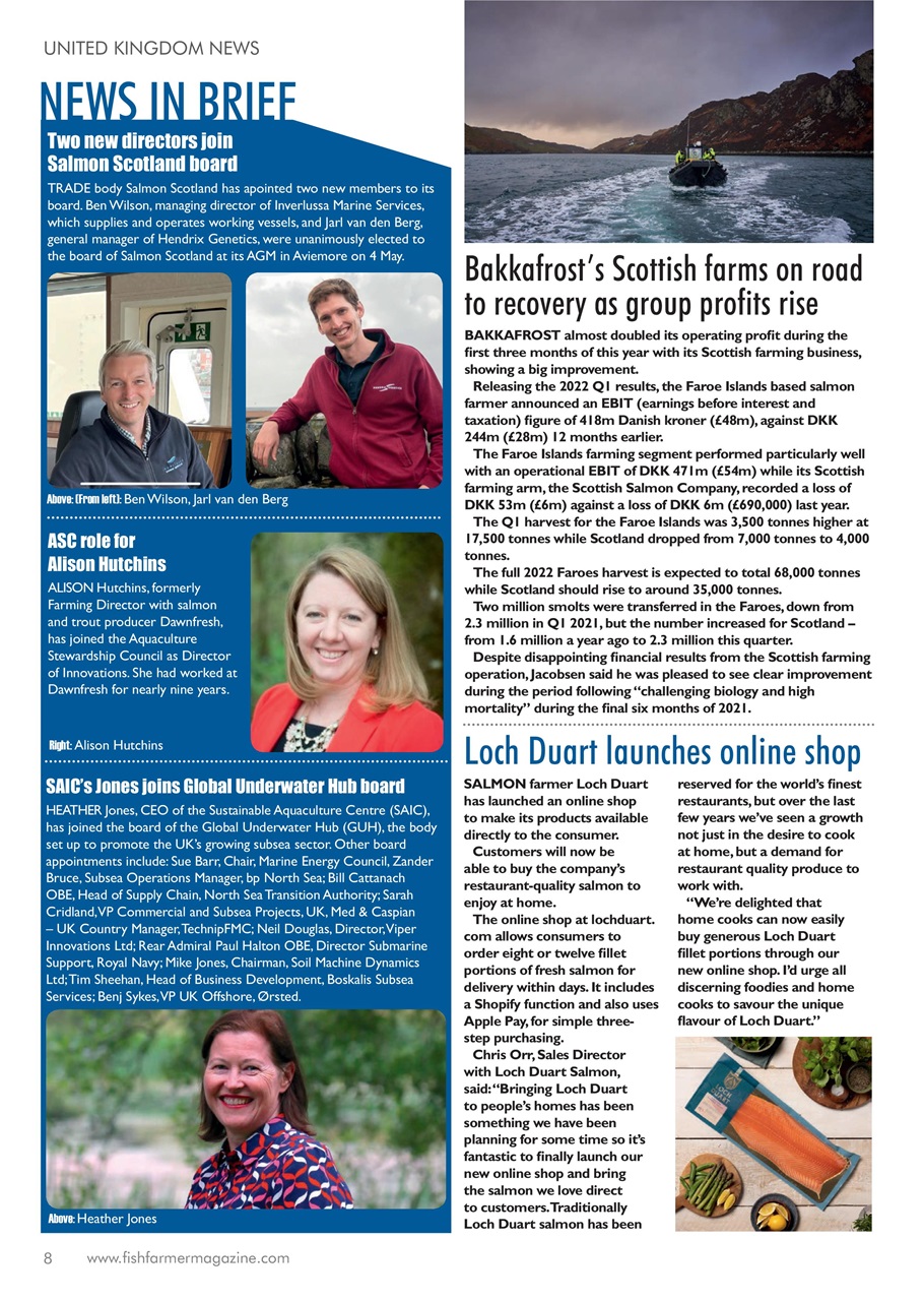 Fish Farmer Magazine Preview Pages