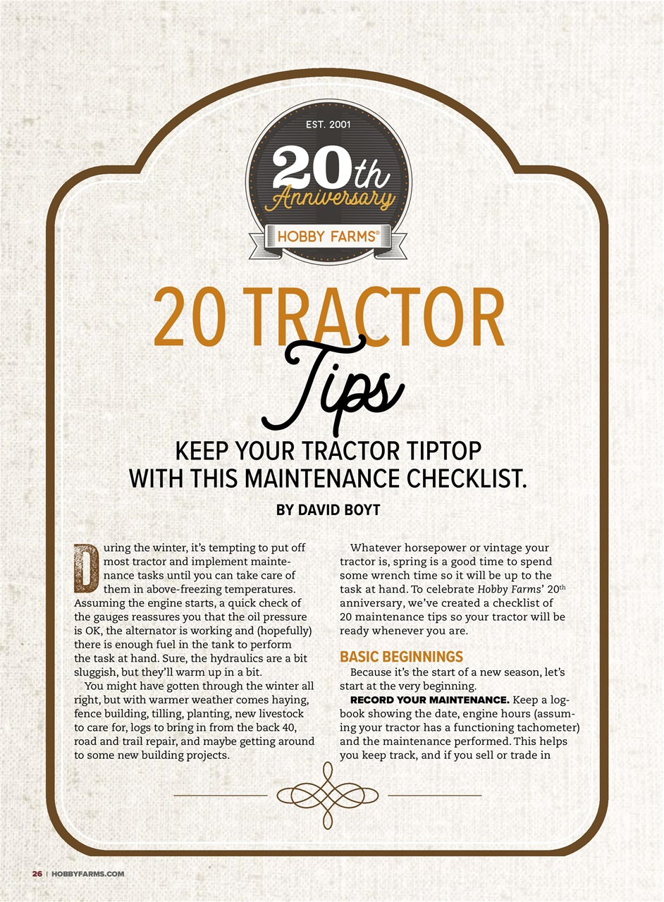 Hobby Farms Magazine Preview Pages