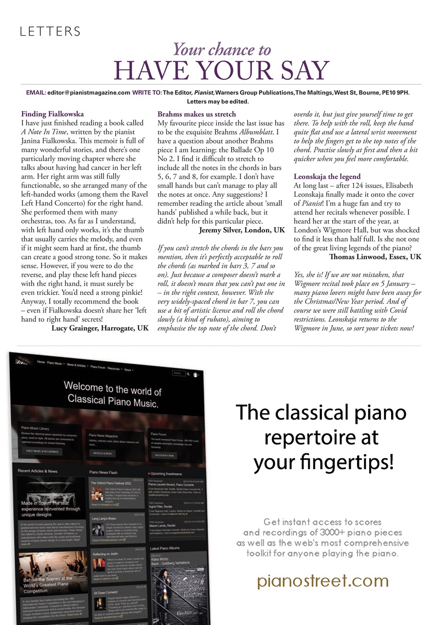 Pianist Preview Pages