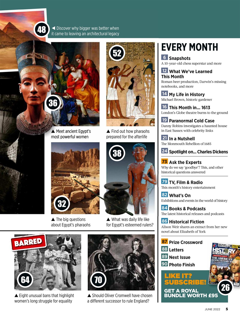 BBC History Revealed Magazine Preview Pages